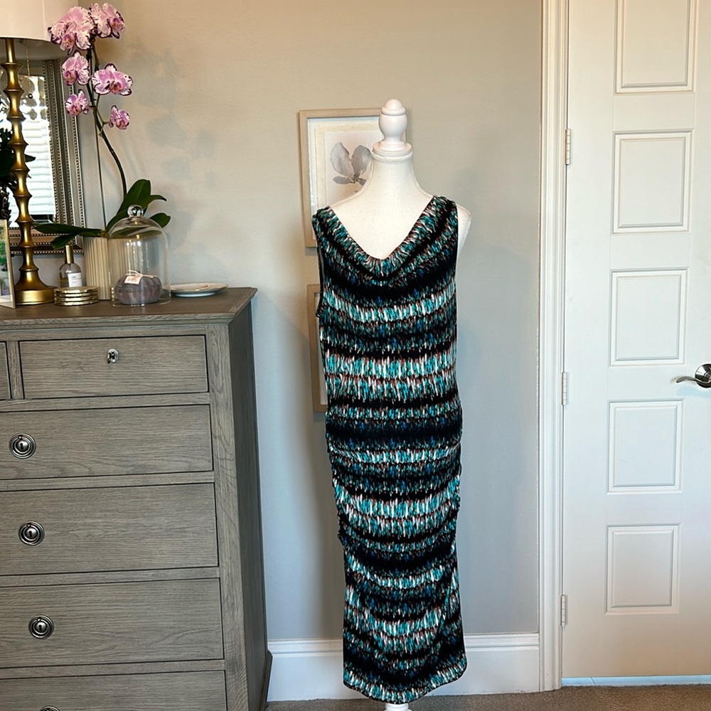 Cynthia Rowley | Watercolor Maxi Dress | Size Large